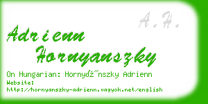 adrienn hornyanszky business card